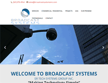 Tablet Screenshot of broadcastsystemsinc.com